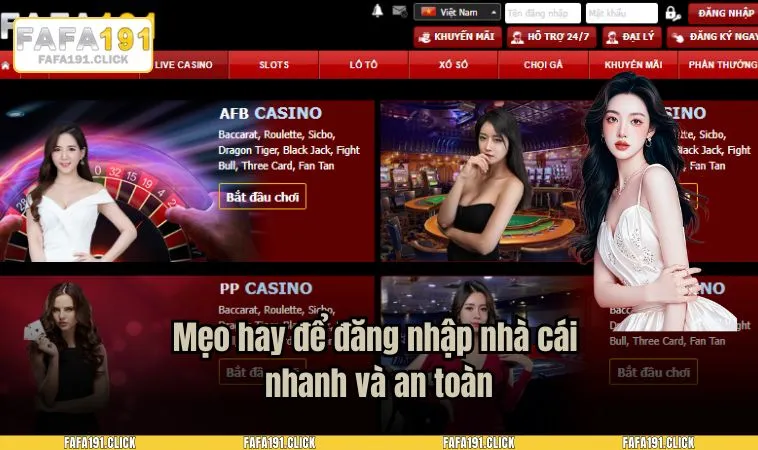 Mẹo hay để đăng nhập nhà cái nhanh và an toàn